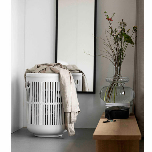 Zone Denmark Wäschekorb Ume, Wäschebox, Wäschetruhe, Wäschesammler, Kunststoff, Taupe, 60 L, 26529