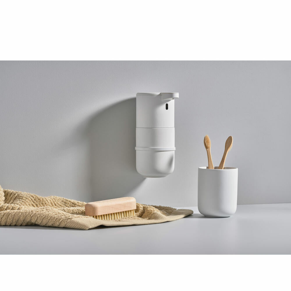 Zone Denmark toothbrush cup Ume, toothbrush cup, stoneware, white, H 10.3 cm, 330399