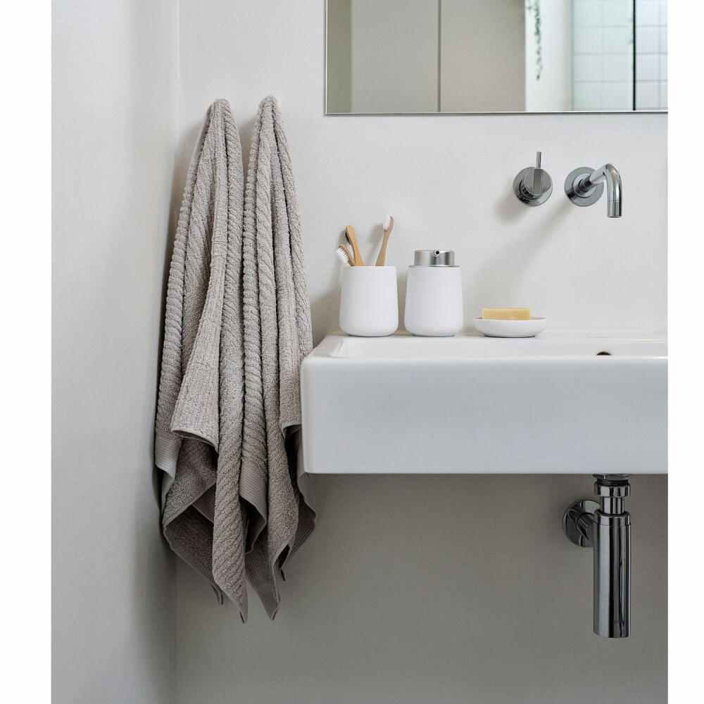 Zone Denmark Bath Towel Classic, Bath Towel, Beach Towel, Hand Towel, Soft Grey, 140 x 70 cm, 331182