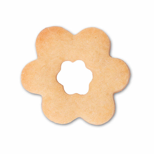 Städter Ausstecher Blume in Blume, Ausstechform, Plätzchenform, Keks, Plätzchen, Edelstahl, 4.5 cm, 052055