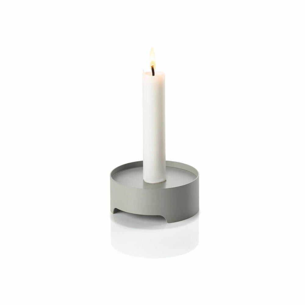 Zone Denmark Candle Holder Singles, Candlestick, Candlestick, Metal / Iron, Mud, Ø 9 cm, 12377