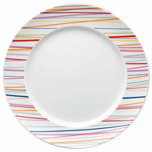 Thomas Sunny Day Frühstücksteller, Kuchenteller, Teller, Porzellan, Sunny Stripes / Bunt Gestreift, Spülmaschinenfest, 22 cm, 10222