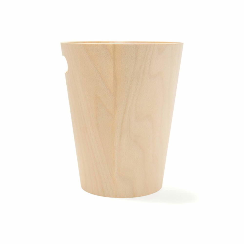 Umbra Woodrow Abfalleimer, Mülleimer, Kosmetikeimer, Badeimer, Papierkorb, Holz, Natur, 7,5 L, 082780-390