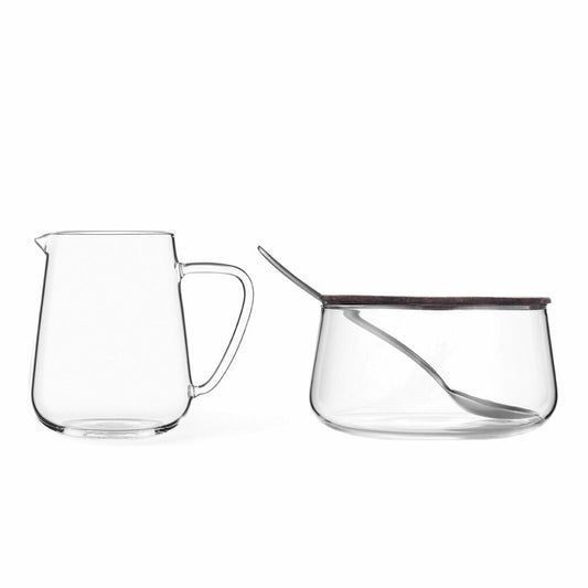 VIVA Classic milk and sugar set, 2-piece, milk jug, sugar bowl, borosilicate glass, V75700