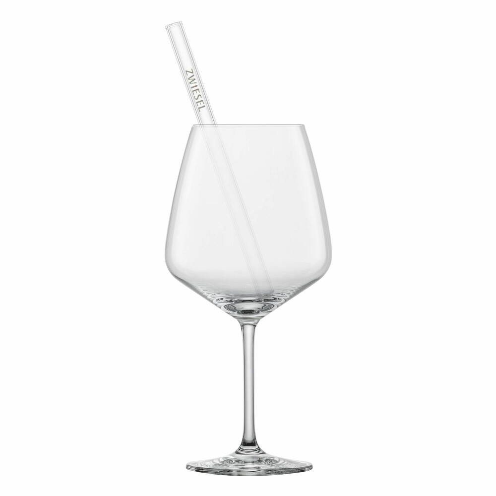 Schott Zwiesel Drinks Set After Work 9-piece, 4 glasses with glass drinking straws and brush, glass, 130014