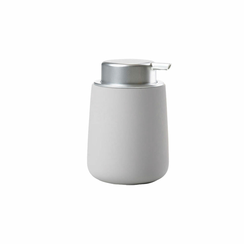 Zone Denmark Soap Dispenser Nova, Soap Dispenser, Dosing Dispenser, Porcelain, Soft Grey, 250 ml, 331212