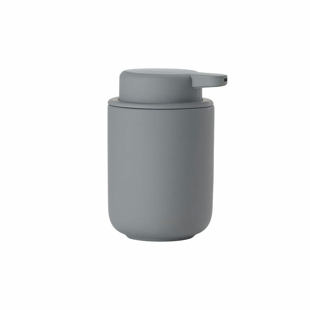 Zone Denmark Soap Dispenser Ume, Soap Dispenser, Dosing Dispenser, Stoneware, Grey, 250 ml, 330394