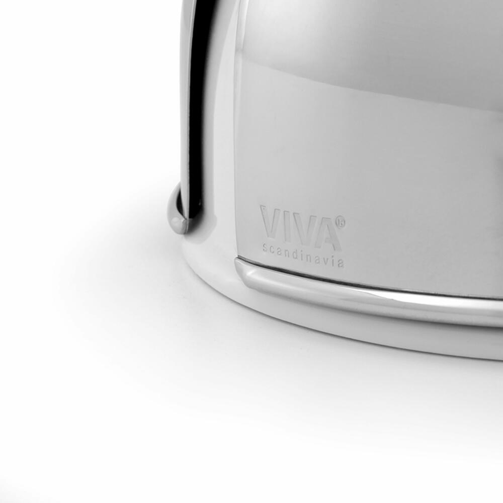 VIVA Thomas Porzellan-Teekanne, mit Edelstahlabdeckung, Porzellankanne, Tee Kanne, Porzellan / Edelstahl, 900 ml, V78002