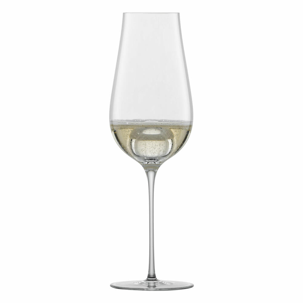 Zwiesel Glas Handmade Champagnerglas Air Sense 2er Set, Champagner Glas, 331 ml, 122186