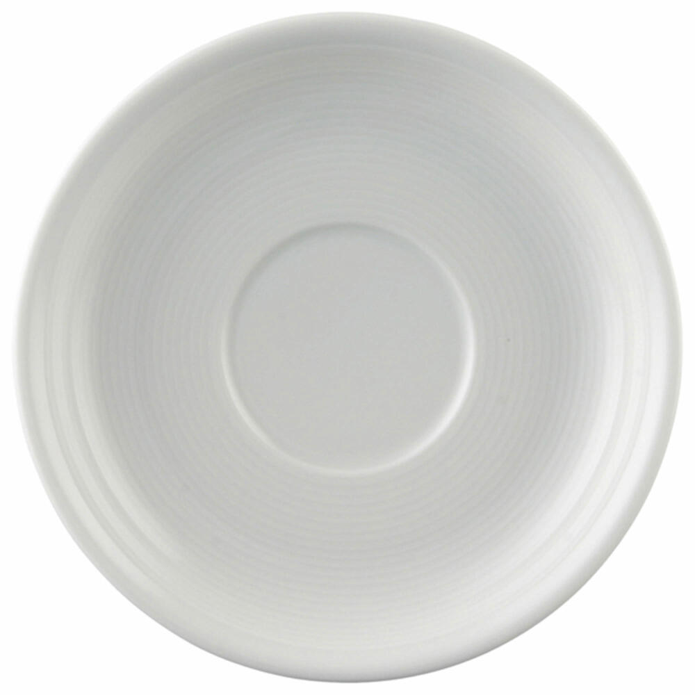 Thomas Trend Frühstücks-Untertasse, Cappuccino-Untertasse, Porzellan, Weiß, Spülmaschinenfest, 16 cm, 14661