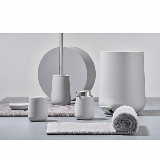 Zone Denmark Pedaleimer Nova, Treteimer, Mülleimer, Kosmetikeimer, Badeimer, ABS, Soft Grey, 5 L, 331230