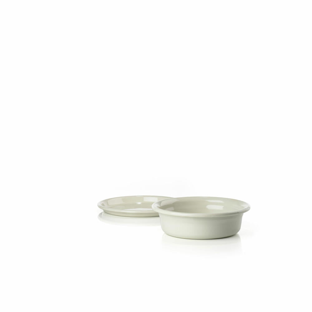 Zone Denmark Hand-Spa Inu, Enamelled Tub, Bowl, Enamelled Metal, Vaporous Green, 1 L, 14165