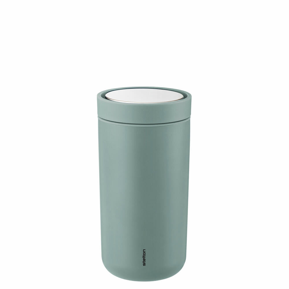 Stelton Thermo Mug To Go Click, Stainless Steel, Plastic, Dusty Green, 200 ml, 675-45