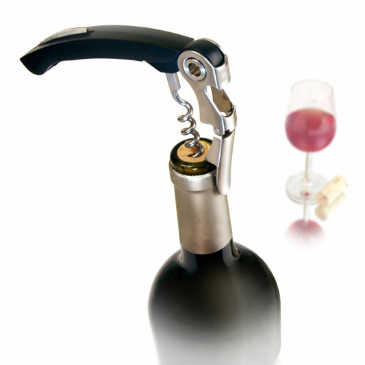 Vacu Vin Kellnermesser Waiter, Flaschenöffner, Korkenzieher, Kellnertool, Kunststoff, Edelstahl, Schwarz, 68514606