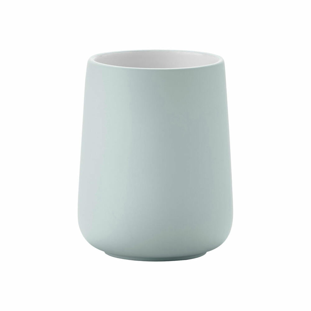 Zone Denmark toothbrush cup Nova, toothbrush cup, porcelain, dusty green, H 10 cm, 330123