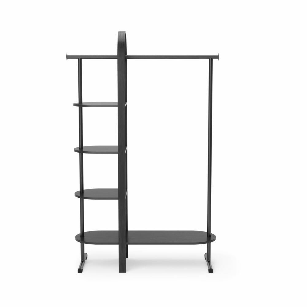 Umbra Bellwood Clothes Rack, Hallway Coat Rack with Shelf, Wood, Black, 106 x 39 x 167 cm, 1019131-040