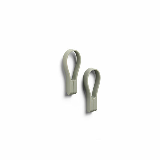 Zone Denmark Towel Holder Loop Magnet, Set of 2, Towel Hanger, Towel Clip, Silicone, Eucalyptus, 27926