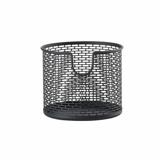 Zone Denmark basket, metal basket, storage basket, make-up organizer, metal / iron, black, H 10 cm, 10572