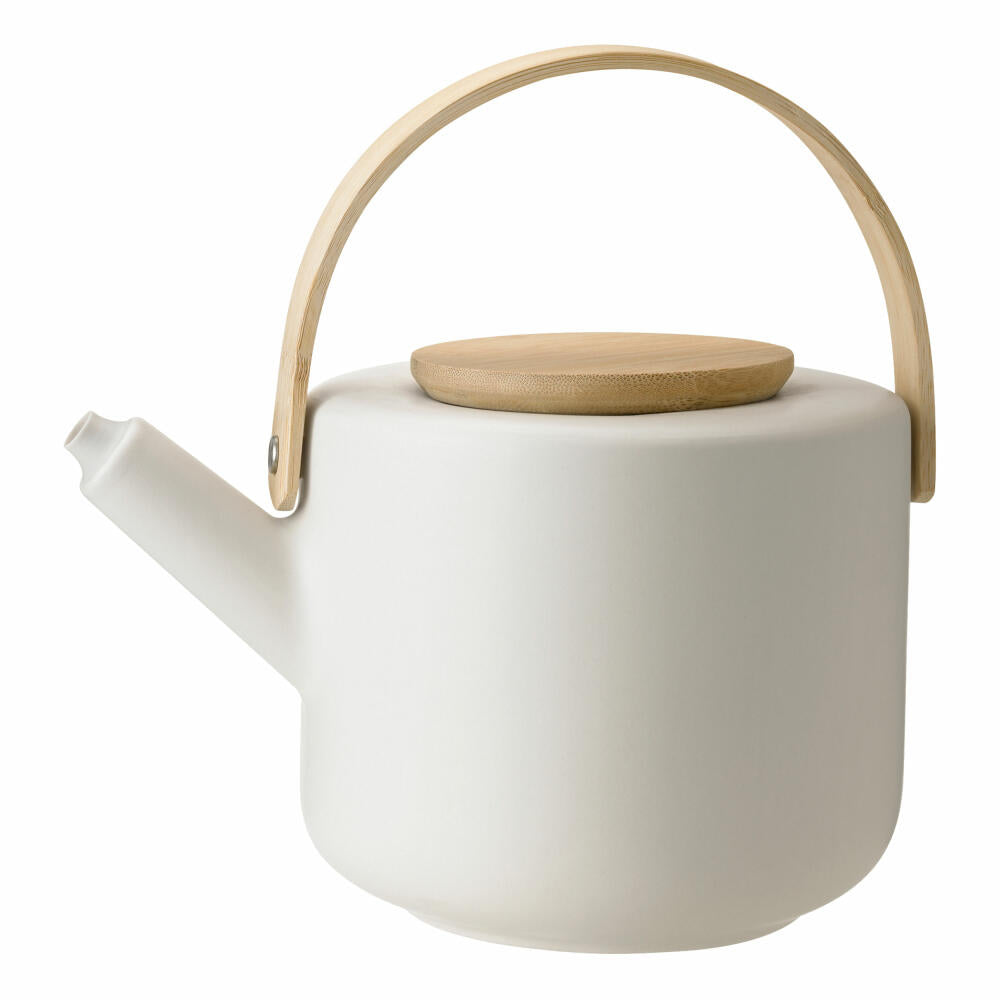 Stelton Theo Teekanne Sand, Kanne, Teebehälter, Steingut, Sandfarben, 1.25 L, x-630-1