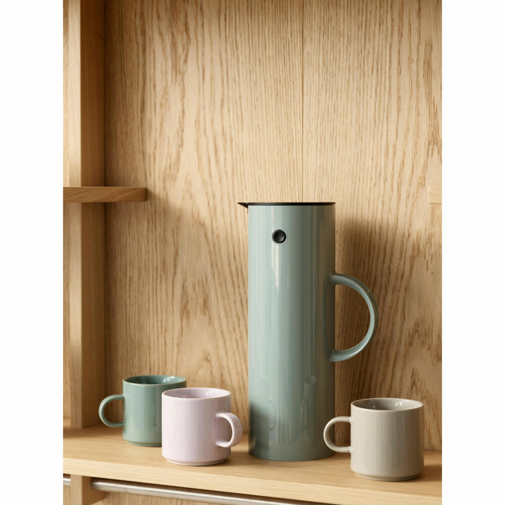 Stelton Becher Light Grey 2er Set, Trinkbecher, Tasse, Steinzeug, 200 ml, 1142-1