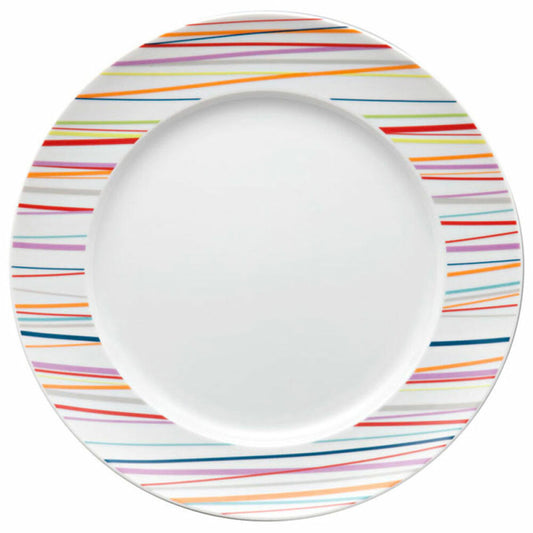 Thomas Sunny Day Frühstücksteller, Kuchenteller, Teller, Porzellan, Sunny Stripes / Bunt Gestreift, Spülmaschinenfest, 22 cm, 10222