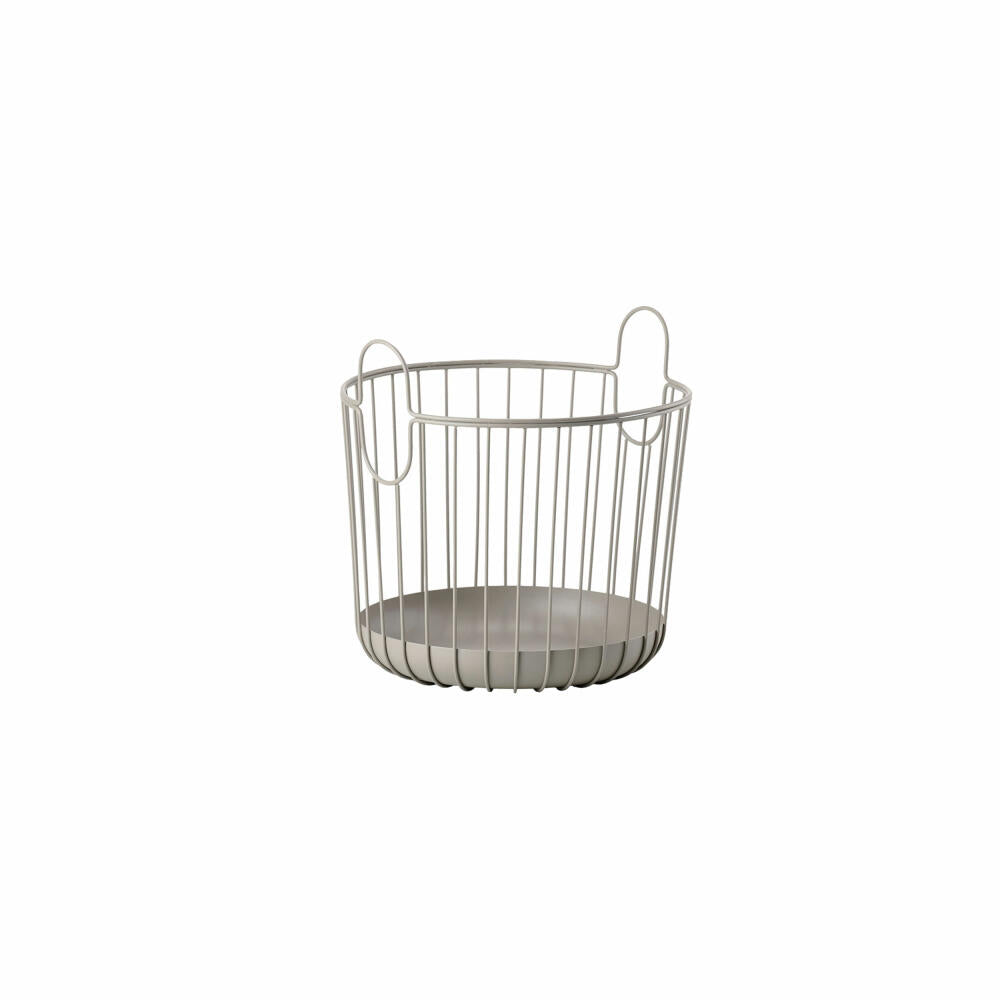 Zone Denmark basket Inu, metal basket, laundry basket, decorative basket, planter, metal, taupe, Ø 30 cm, 10570