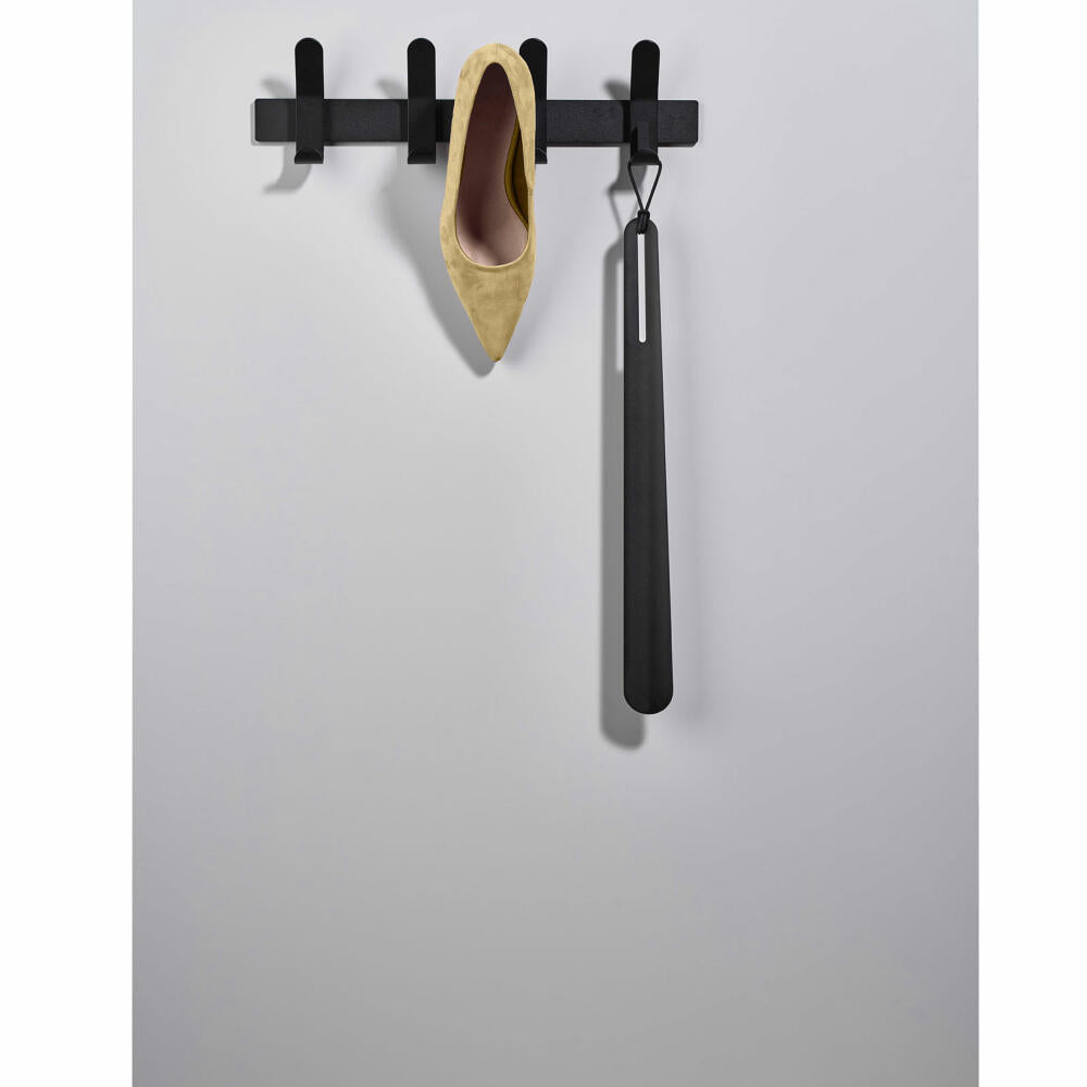 Zone Denmark wall coat rack A-Rack, hook rail, coat rack, coat hook, metal / iron, black, 331822