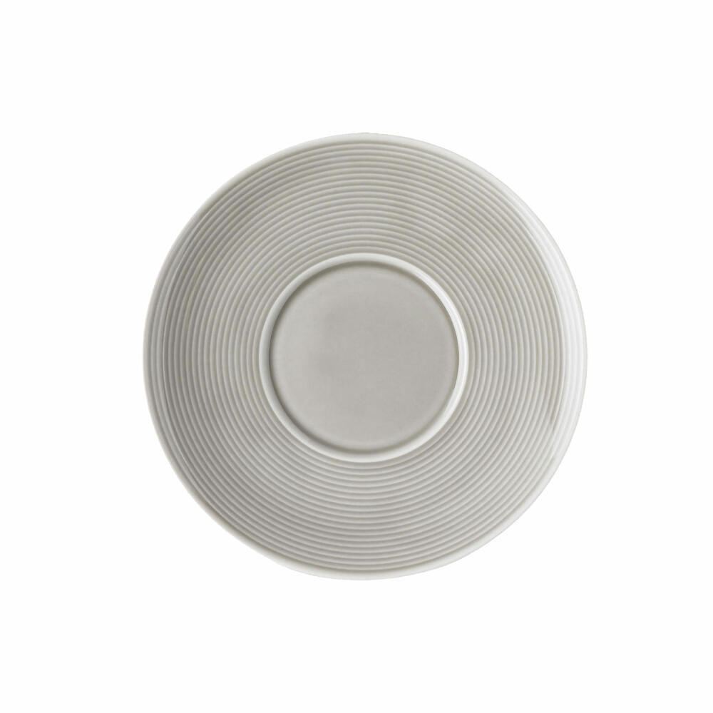 Thomas Loft by Rosenthal Coffee Saucer, Lower, Porcelain, Moon Grey, 16.5 cm, 11900-401917-14741