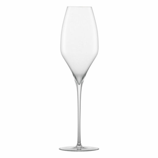 Zwiesel Glas Handmade Champagnerglas Alloro mit Moussierpunkt 2er Set, 366 ml, 122175