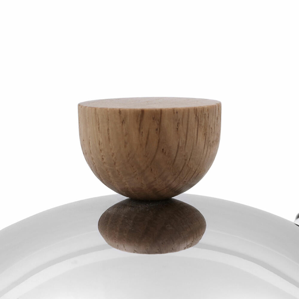 VIVA Thomas Porzellan-Teekanne, mit Edelstahlabdeckung, Porzellankanne, Tee Kanne, Porzellan / Edelstahl, 900 ml, V78002