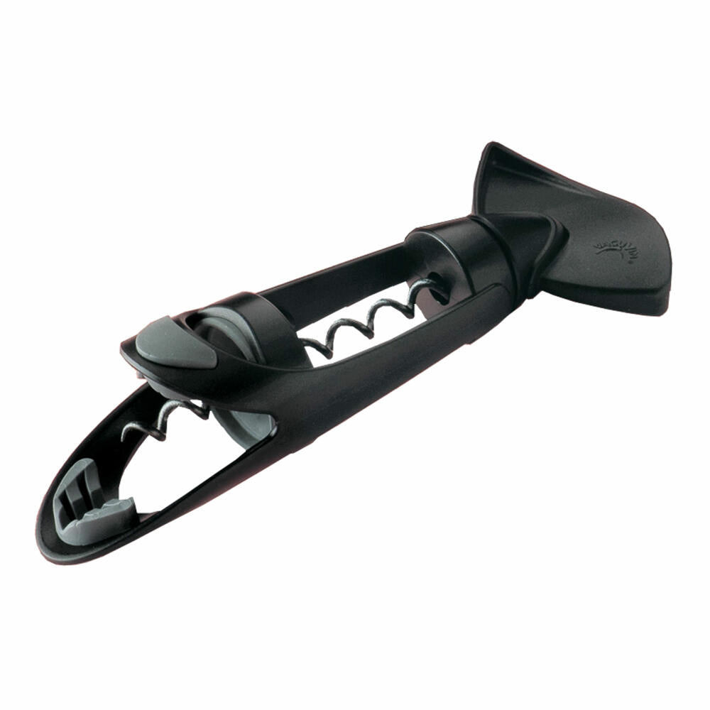 Vacu Vin Corkscrew Twister, screw corkscrew, corkscrew, bottle opener, plastic, metal, black, 68814606