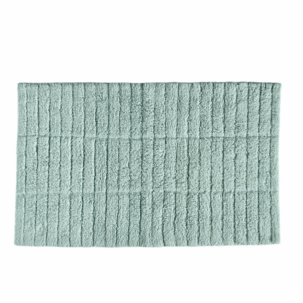 Zone Denmark Bath Mat Tiles, Bath Rug, Bath Mat, Shower Mat, Cotton, Dusty Green, 80 x 50 cm, 13539