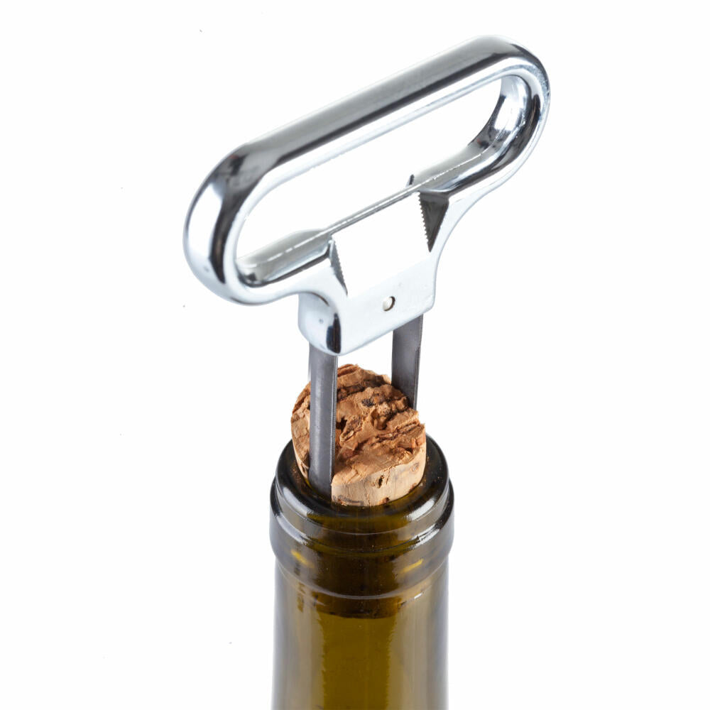 Vacu Vin Universal Corkscrew, Cork Remover, Travel Corkscrew, Plastic, Stainless Steel, Chrome, Brown, Silver, 68405606