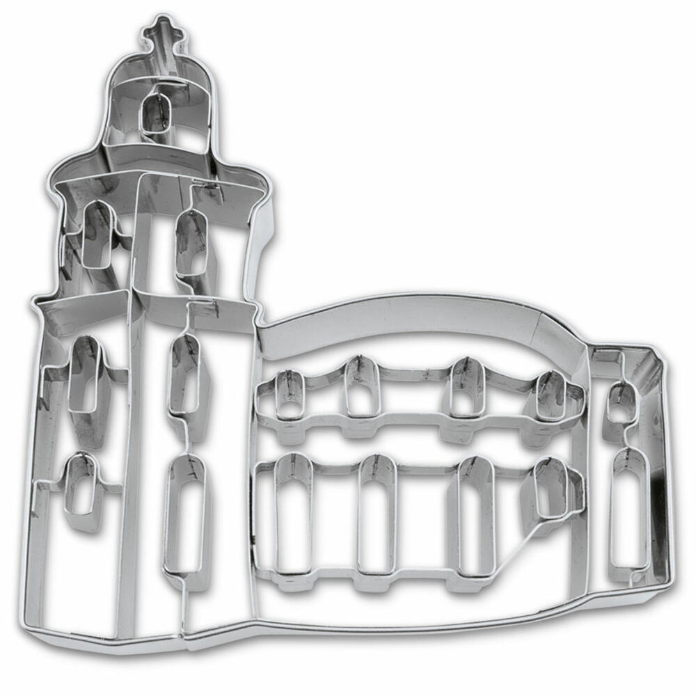 Städter Präge-Ausstecher Paulskirche Frankfurt, Ausstechform, Plätzchenform, Keks, Plätzchen, Edelstahl, 11 cm, 199149