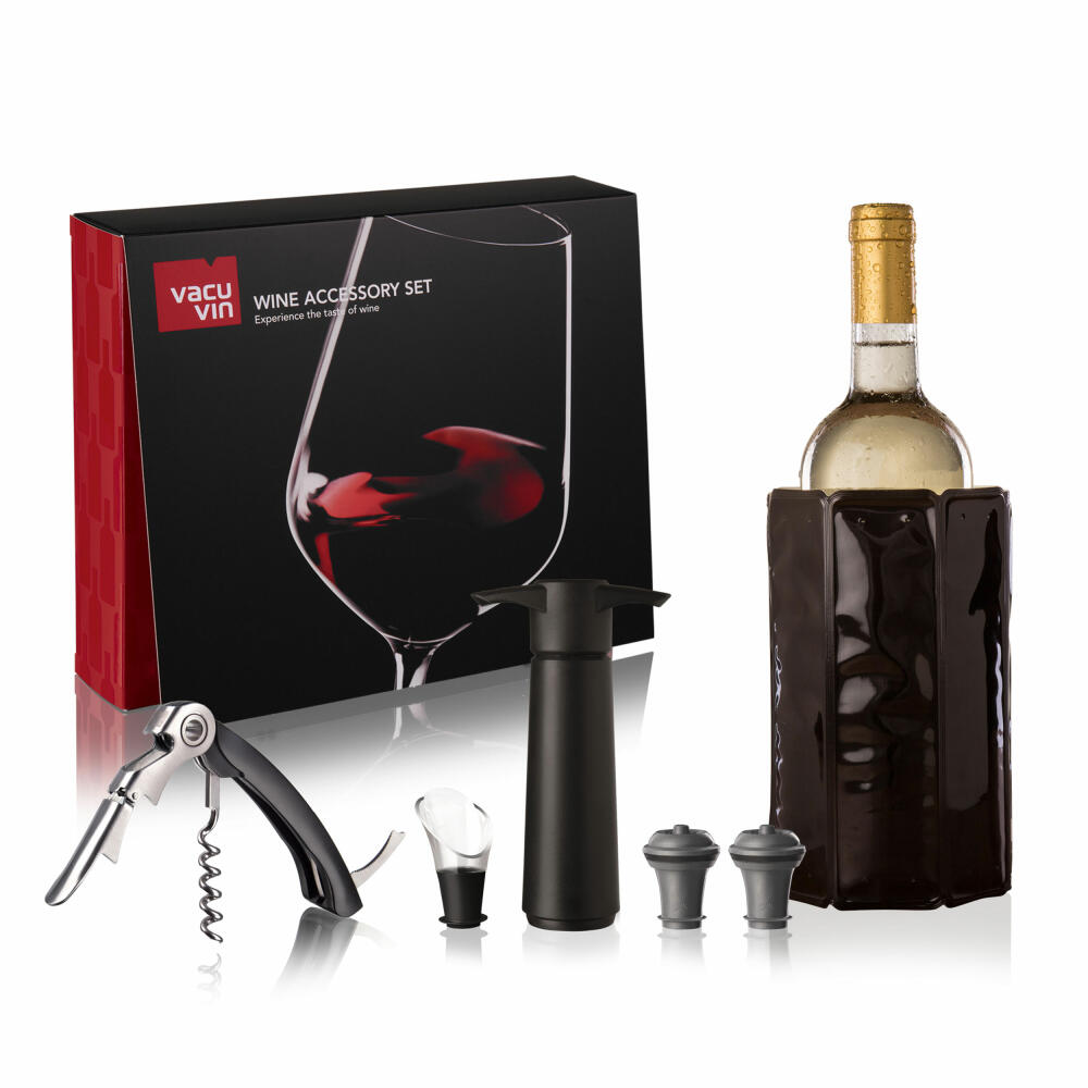 Vacu Vin wine accessory gift set 6-piece, wine accessories, vacuum pump, 68897606