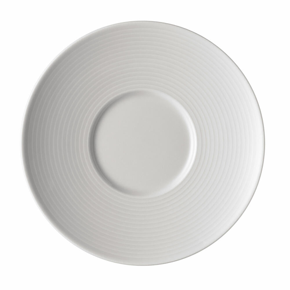 Thomas Loft Espresso Saucer, for Espresso Cup Stackable 110 ml, Porcelain, White, Dishwasher Safe, 12.5 cm, 16726