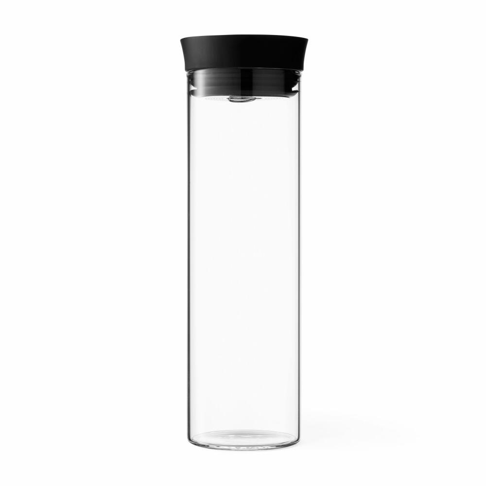 VIVA Minima glass carafe with filter for cold brew tea, carafe, teapot, jug, borosilicate glass, 1 L, V76901