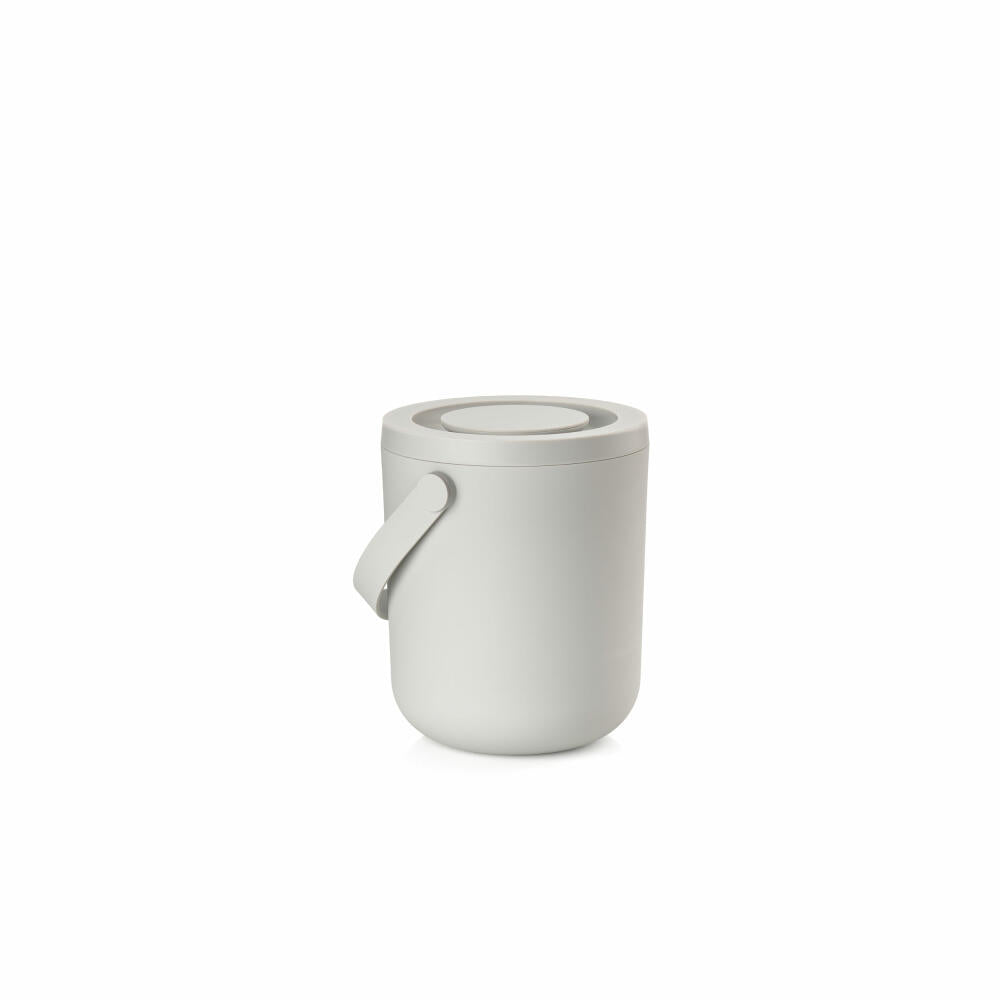 Zone Denmark Waste Bin Circular, Organic Waste Bin, Organic Waste, Organic Waste Bin, Kitchen Bin, ABS, Warm Grey, 3 L, 23205