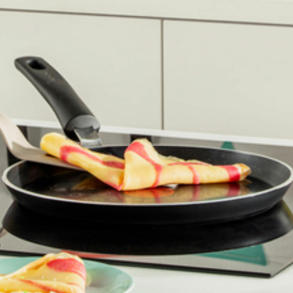 Tefal Easy Cook &amp; Clean crepe pan, crepe pan, crepe, pancake, non-stick coating, aluminum, Ø 25 cm, B55509