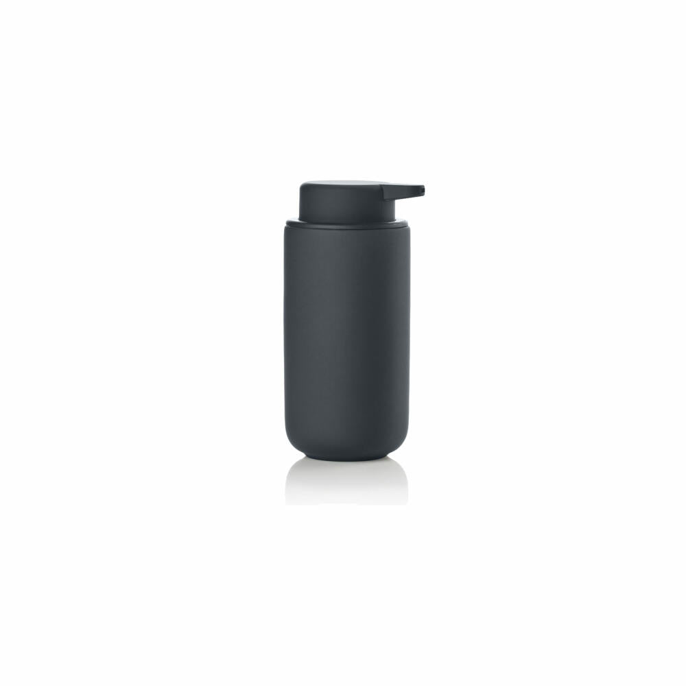 Zone Denmark soap dispenser Ume, soap dispenser, dosing dispenser, stoneware, black, H 19 cm, 331960