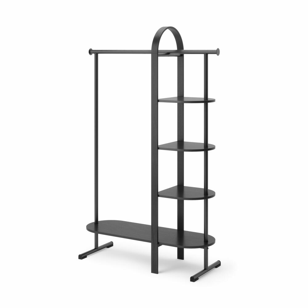 Umbra Bellwood Clothes Rack, Hallway Coat Rack with Shelf, Wood, Black, 106 x 39 x 167 cm, 1019131-040