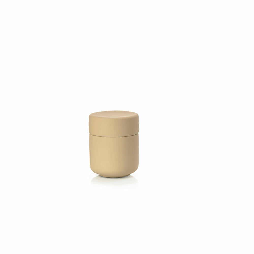 Zone Denmark Jar with Lid Ume, Ceramic Container, Storage Jar, Bathroom, Stoneware, Warm Sand, 15759