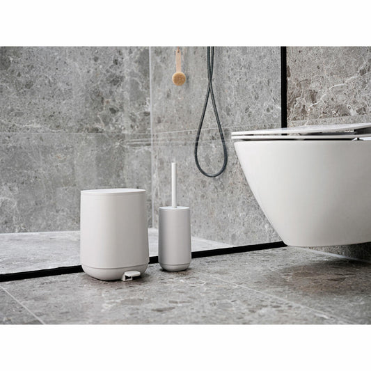 Zone Denmark Pedaleimer Time, Treteimer, Mülleimer, Kosmetikeimer, Badeimer, ABS, Soft Grey, 3 L, 28129