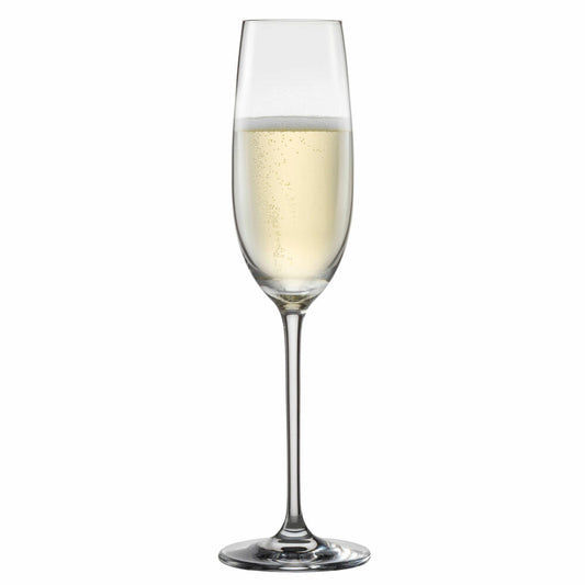 Schott Zwiesel Sektglas 4er Set Vinos, mit Moussierpunkt, Champagnerglas, Glas, 238 ml, 130010