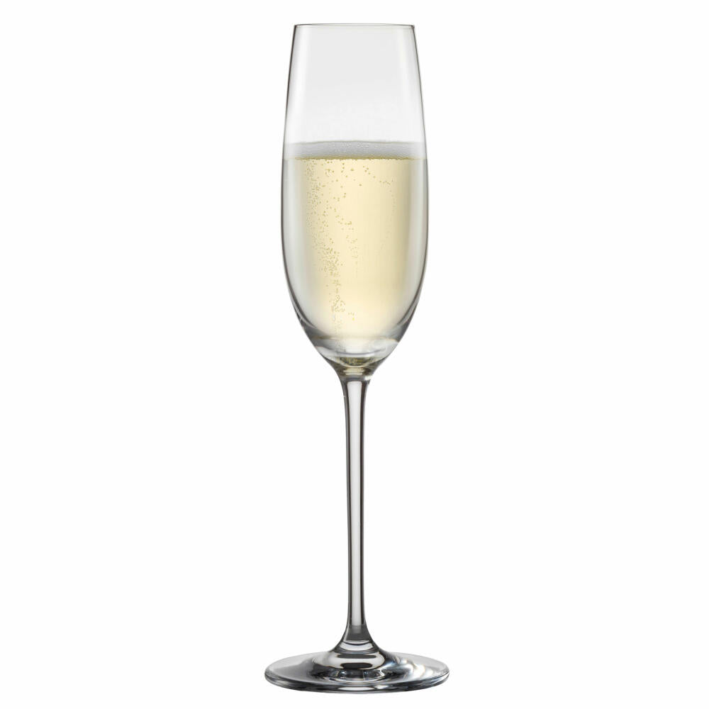 Schott Zwiesel sparkling wine glass set of 4 Vinos, with effervescence point, champagne glass, glass, 238 ml, 130010