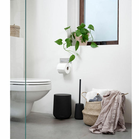 Zone Denmark Toilettenbürste Nova One, Toilettenbürstengarnitur, WC-Garnitur, Klobürste, Steinzeug, Black, 330162
