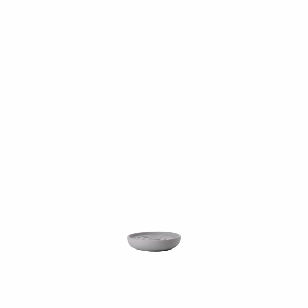 Zone Denmark soap dish Nova One, soap dish, soap holder, porcelain, Gull Grey, Ø 11 cm, 331221