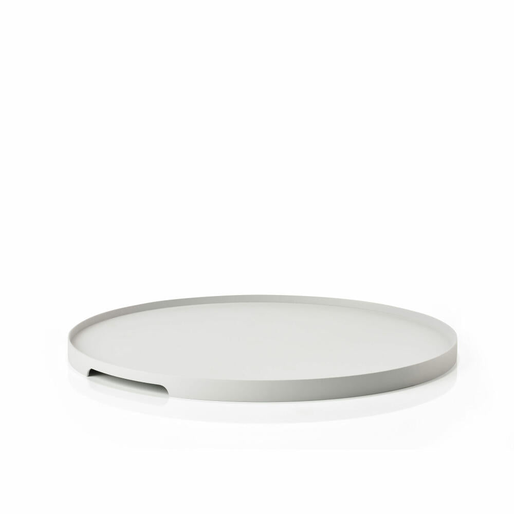 Zone Denmark Tray Singles, Serving Tray, Decorative Tray, Metal / Iron, Warm Grey, Ø 35 cm, 332038