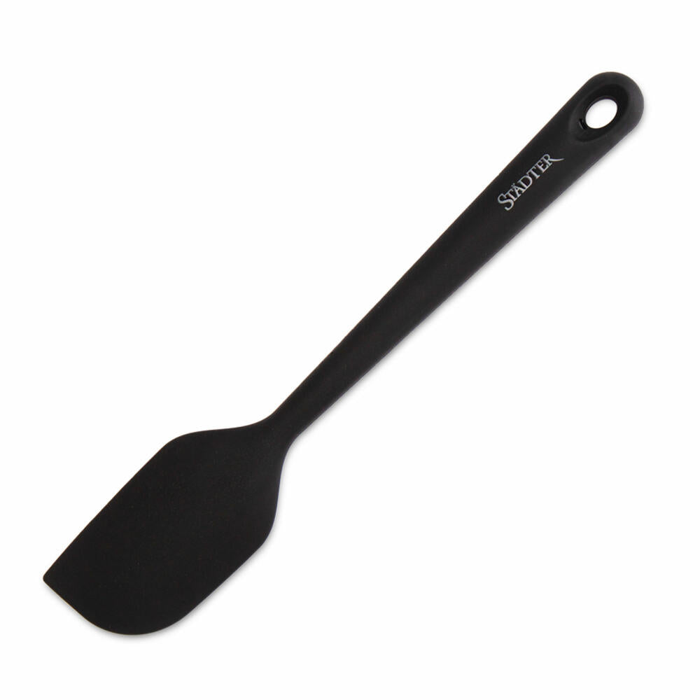 Städter Soft-Grip dough scraper, dough scraper, dough spatula, dough divider, silicone, black, 22 cm, 640061