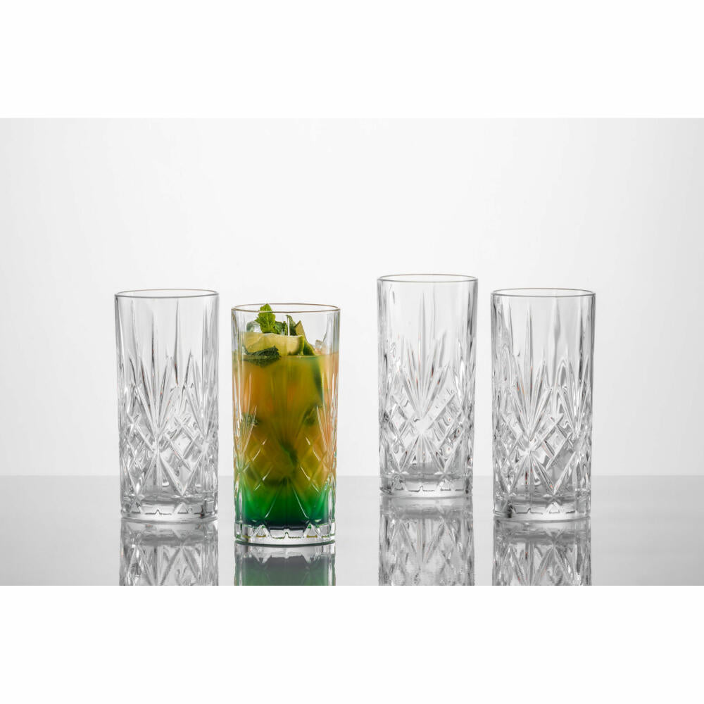 Schott Zwiesel long drink glass set of 4 Show, cocktail glass, crystal glass, 368 ml, 121878